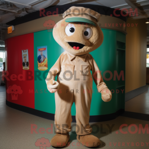 Tan Pepper mascot costume...