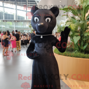 Black Jaguarundi mascot...