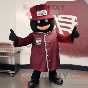 Maroon Bbq Ribs mascot...