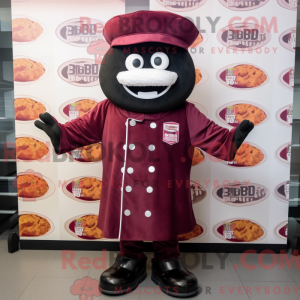 Maroon Bbq Ribs maskot...