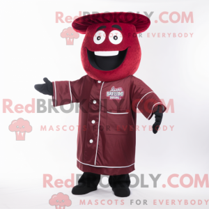 Maroon Bbq Ribs maskot...