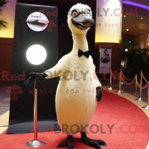 Tan Ostrich mascot costume...