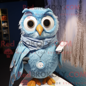 Sky Blue Owl mascotte...