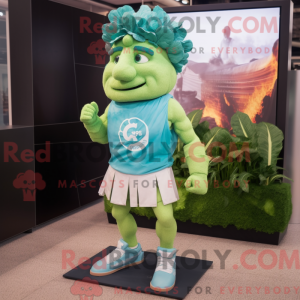 Cyan Caesar Salad mascot...