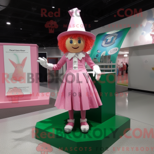 Pink Leprechaun Hat maskot...