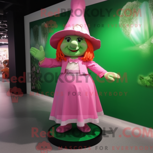 Pink Leprechaun Hat mascot...