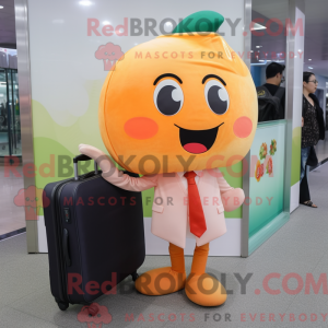 Postava maskota Peach Fried...
