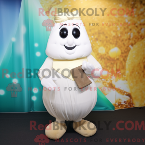 Hvid kartoffel maskot...