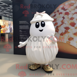 Hvid kartoffel maskot...