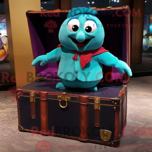 Teal Treasure Chest mascot...