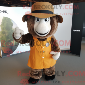 Rust Suffolk Sheep maskot...