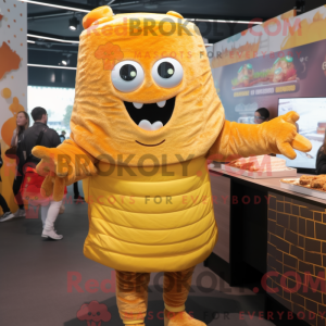 Gull lasagne maskot drakt...