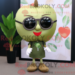 Olive Heart Maskottchen...