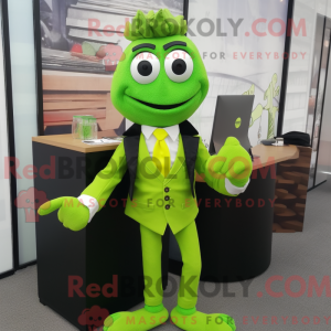 Postava maskota Lime Green...