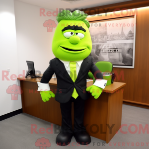 Postava maskota Lime Green...