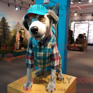 Turquoise Dog mascot...