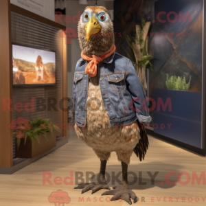 Brown Guinea Fowl mascot...