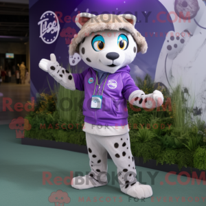 Lavendel gepard máscara com...