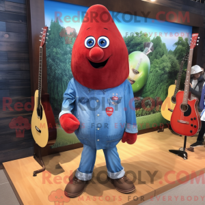 Red Pear maskot draktfigur...