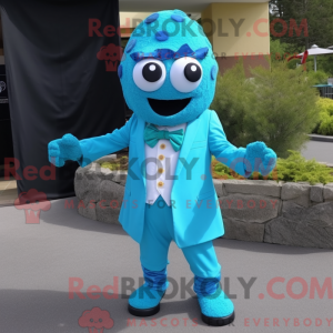 Cyan Paella Maskottchen...