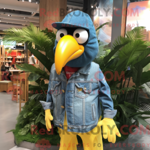 Lemon Yellow Toucan mascot...