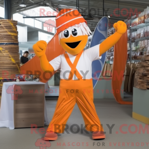 Lançador de faca laranja...