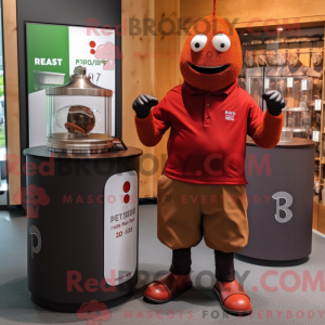 Rust Granat maskot kostume...