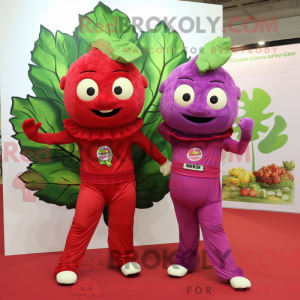 Maskotka z liści czerwonej...