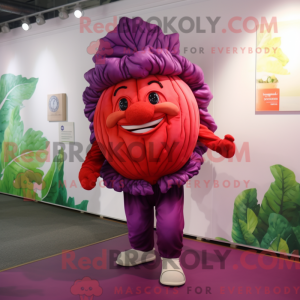 Red Cabbage Leaf mascot...