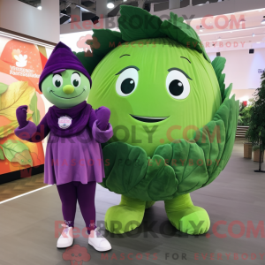 Red Cabbage Leaf mascot...