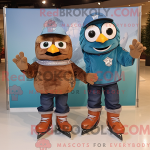 Brown Pair Of Ice Skates...