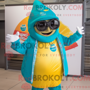 Turquoise Nachos mascot...