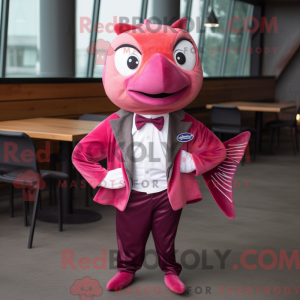 Magenta laks maskot...