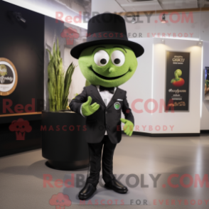 Fantasia de mascote da Aliança Oliva com blazer e chapéus - Mascotes da aliança - REBROKO_340513 - RedBrokoly.com
