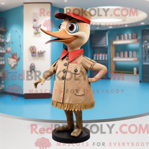 Tan Woodpecker mascot...