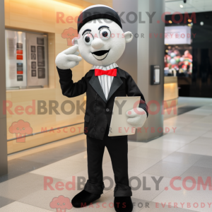 Oliven Mime maskot kostume...