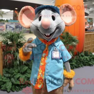 Oranje Rat-mascottekostuum...