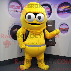 Yellow Cyclops mascot...