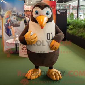 Tan Penguin-mascottekostuum...
