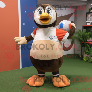 Postava maskota Tan Penguin...
