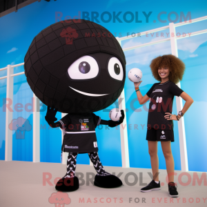 Máscara de voleibol preta...