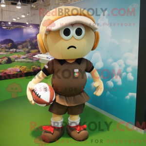 Rugby Ball mascot costume...