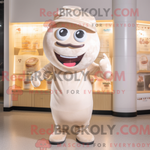 Beige biff maskot drakt...