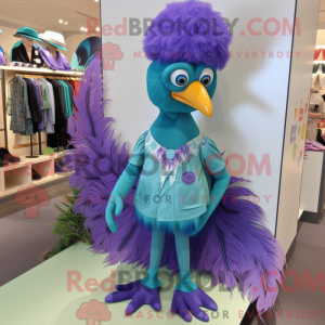 Costume mascotte de paon...