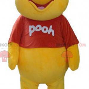 Mascota de Winnie the Pooh famoso oso amarillo de dibujos