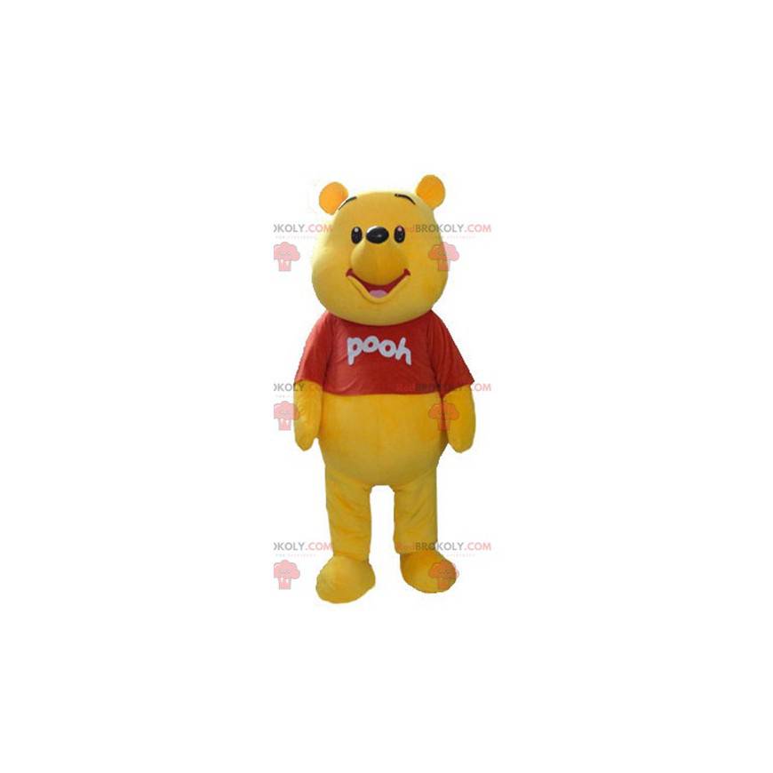 Mascotte de Winnie l'ourson célèbre ours jaune de dessin animé
