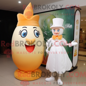 Peach Bottle Of Milk maskot...