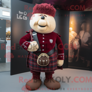 Maroon Sækkepibe maskot...