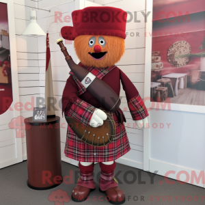 Maroon Bagpipe mascot...