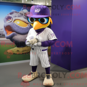Lilla Falcon maskot kostume...